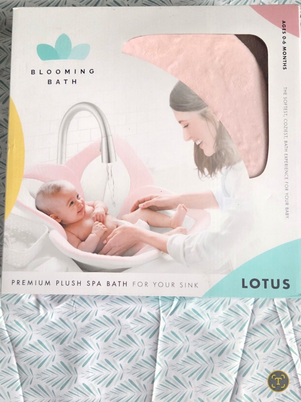 Blooming Bath Plush Sink Spa Bath - Pink